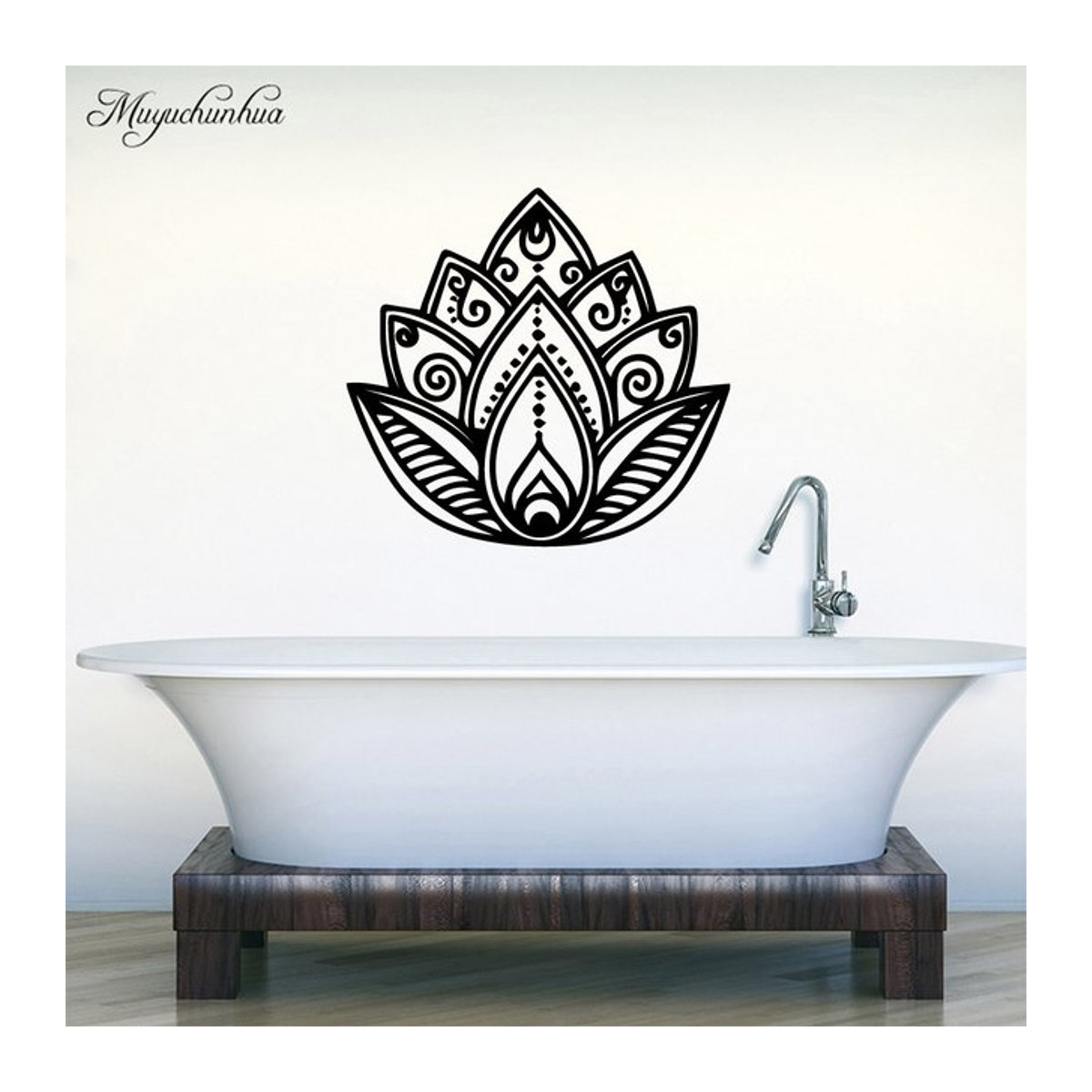 Moderne Wandaufkleber mit Mandala-Blütenmuster für Wohnzimmer und Schlafzimmer - Bild 1