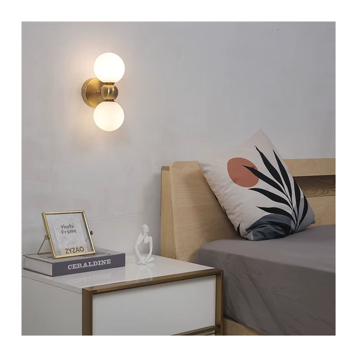 Moderne Wandlampe Lava Corki aus Glas für Schlafzimmer und Wohnzimmer - Bild 2