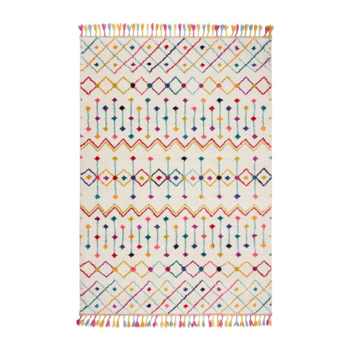 Moderner Berber-Teppich Arun Gina von Kadima Design in Weiß, B/B: 80 x 150 cm - Bild 1