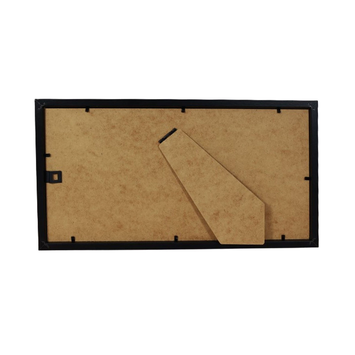 Moderner Bilderrahmen Basique M044 Schwarz mit Passepartout für Wandmontage oder Tischaufstellung, B/H: 18 x 35 cm - Bild 4