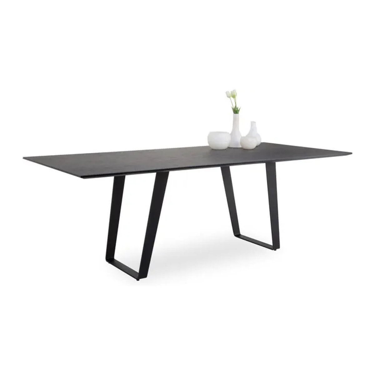 Moderner Esstisch KOINOR T5020 aus Keramik und Metall in Schwarz Anthrazit Grau B/T/H: 180 x 105 x 76 cm - Bild 1