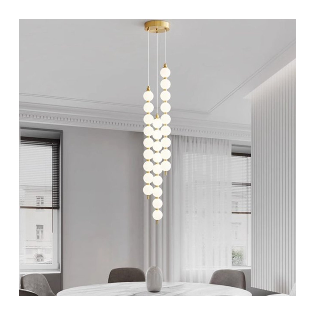 Moderner LED Kronleuchter von joemade für dein Esszimmer und Wohnzimmer - Bild 1