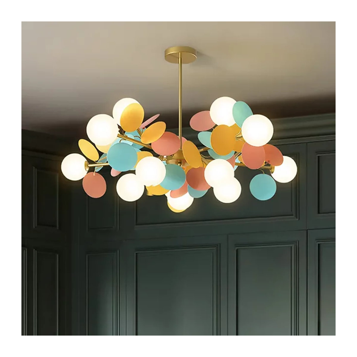 Moderner LED Kronleuchter xiuxiu in Bunt für Wohnzimmer und Schlafzimmer - Bild 1