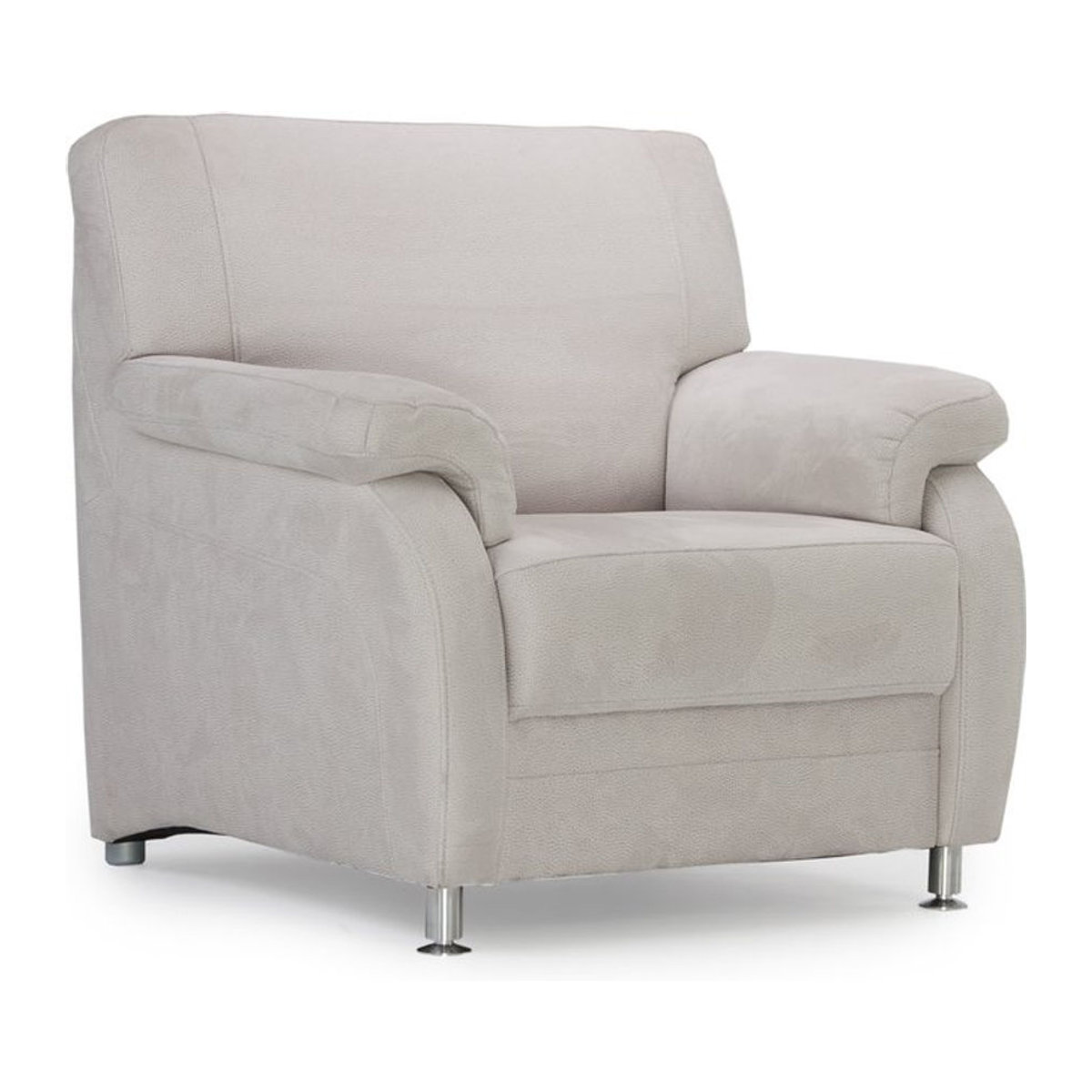 Moderner Loungesessel SYSTEMPOLSTER PAOLO S aus Stoff in Grau oder Beige - Bild 1