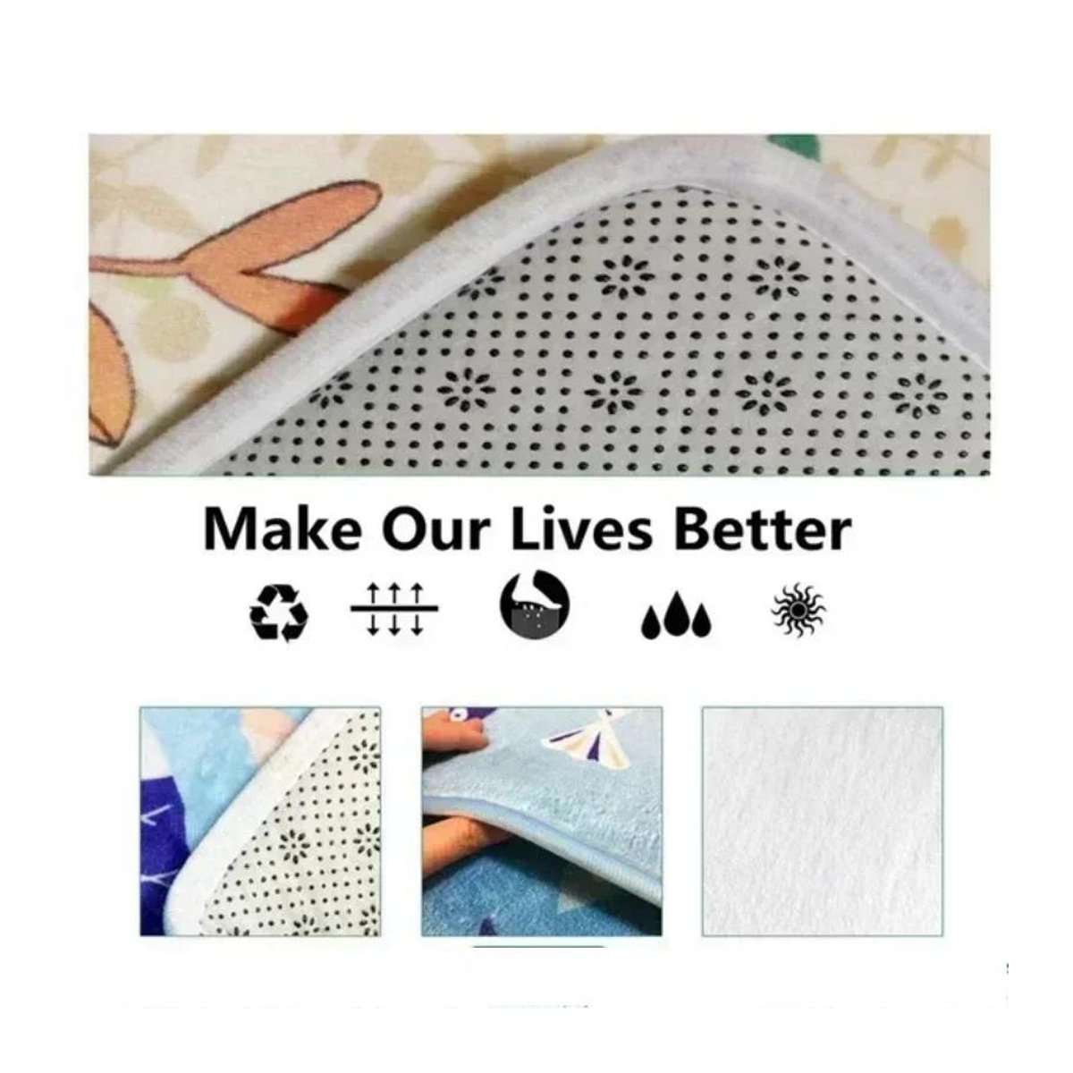 Moderner Miniso Teppich mit Farbverlauf für Wohnzimmer und Schlafzimmer B: 50 cm, T: 80 cm - Bild 1