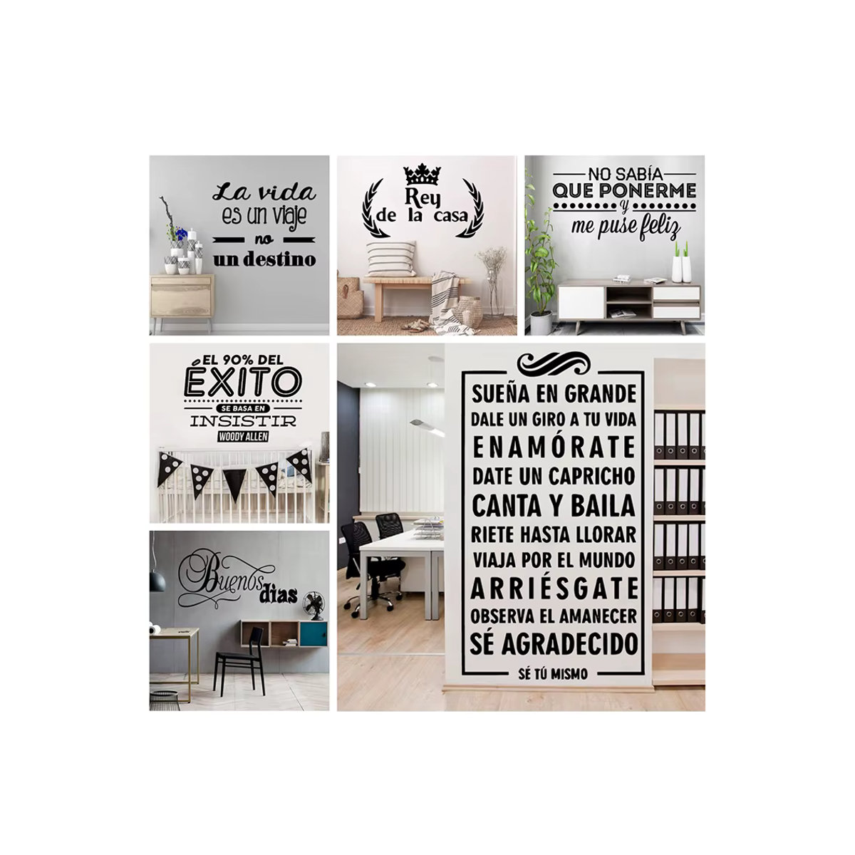 Moderner Wandaufkleber aus PVC Vinyl für Wohnzimmer und Schlafzimmer in lustigem Design - Bild 4