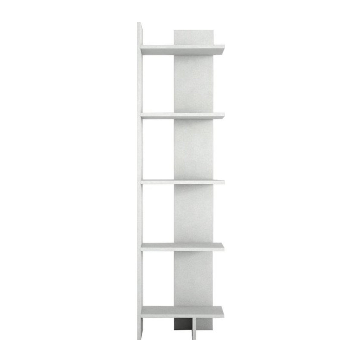 Modernes Bücherregal Perla in Weiß, B/H/T: 48,5 x 170 x 22 cm - Bild 1