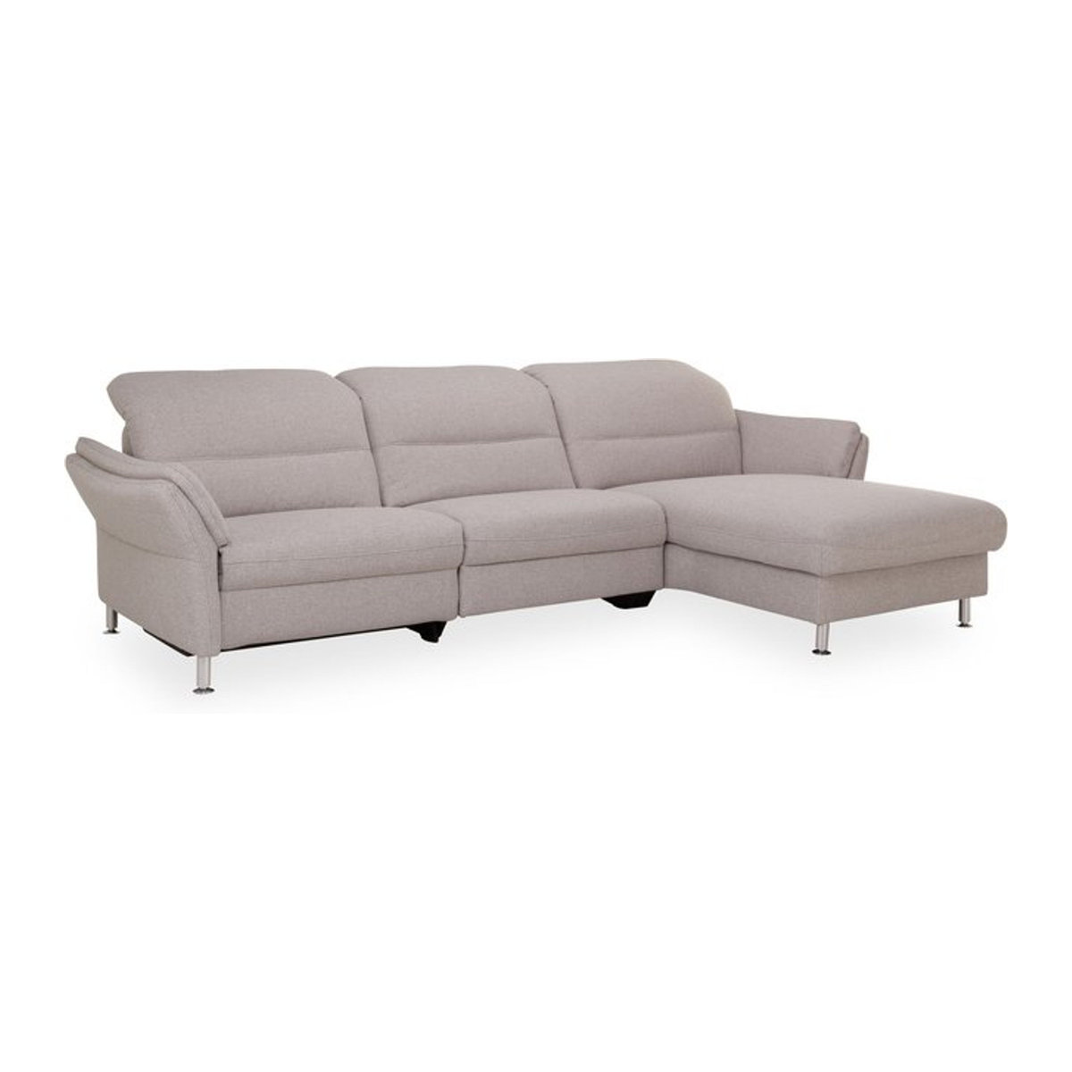Modernes Ecksofa SYSTEMPOLSTER ZUMA Polsterecke in Beige mit Stoffbezug aus Polyester und Baumwolle linksseitig - Bild 1