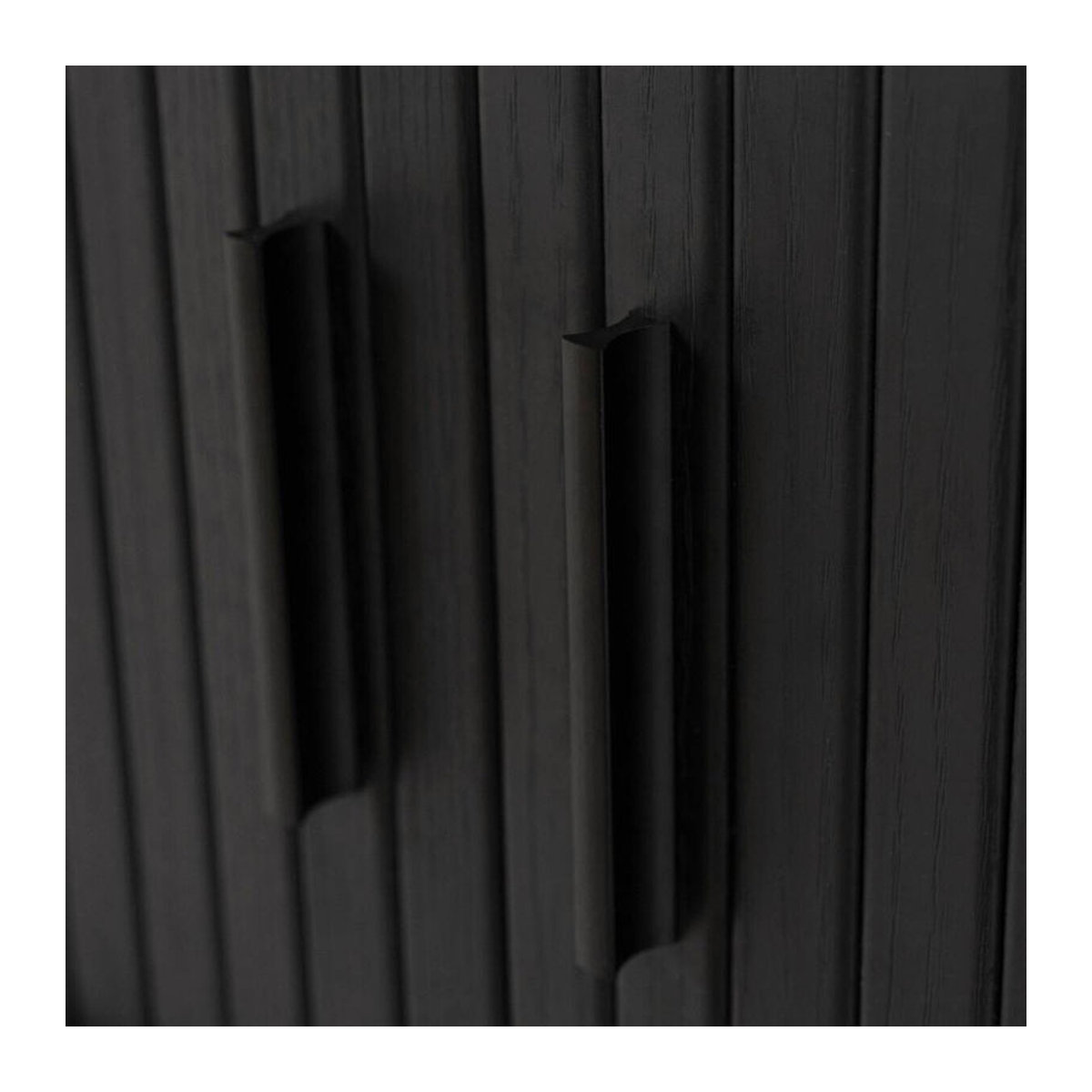 Modernes Lowboard SELVA von WIPMEB in Schwarz, minimalistisches Design aus Metall, B/H/T: 120 x 54 x 60 cm - Bild 3