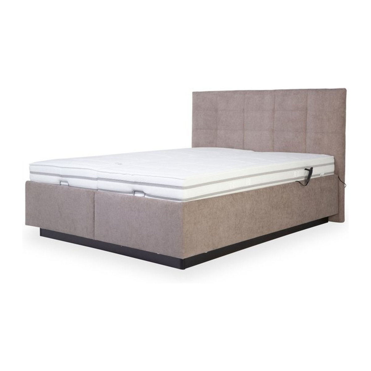 Modernes Polsterbett Elastoform in Beige aus Polyester Stoff - Bild 1