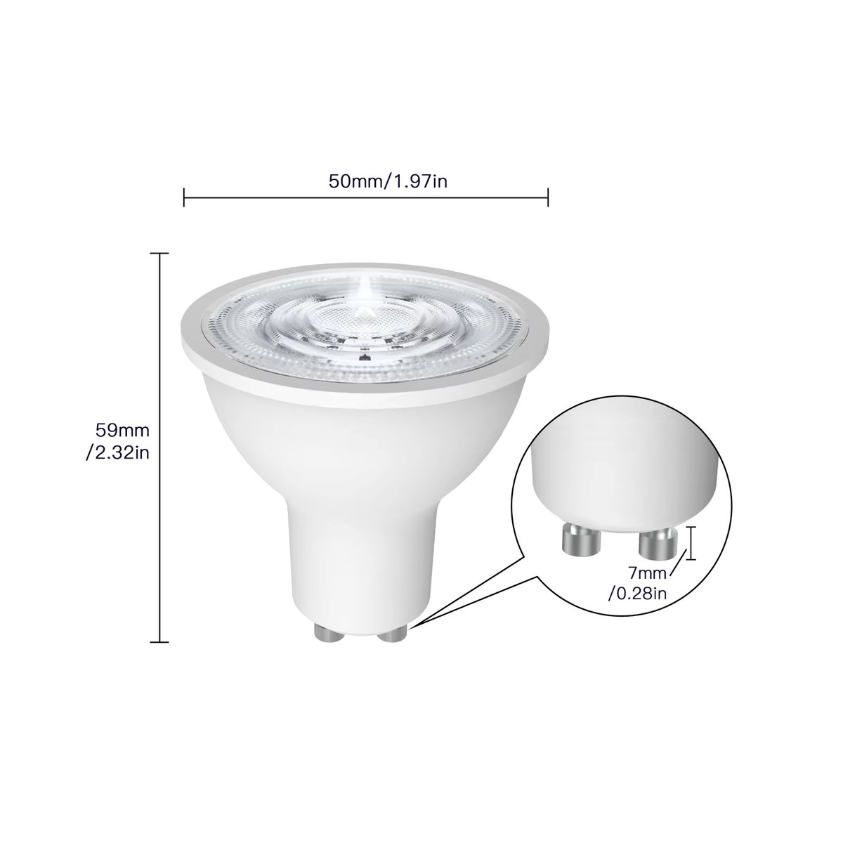 MOES Smart LED Lampe GU10 ZigBee & WIFI RGB+W Dimmbar mit App-Steuerung und Sprachsteuerung für Alexa und Google Home - Bild 4