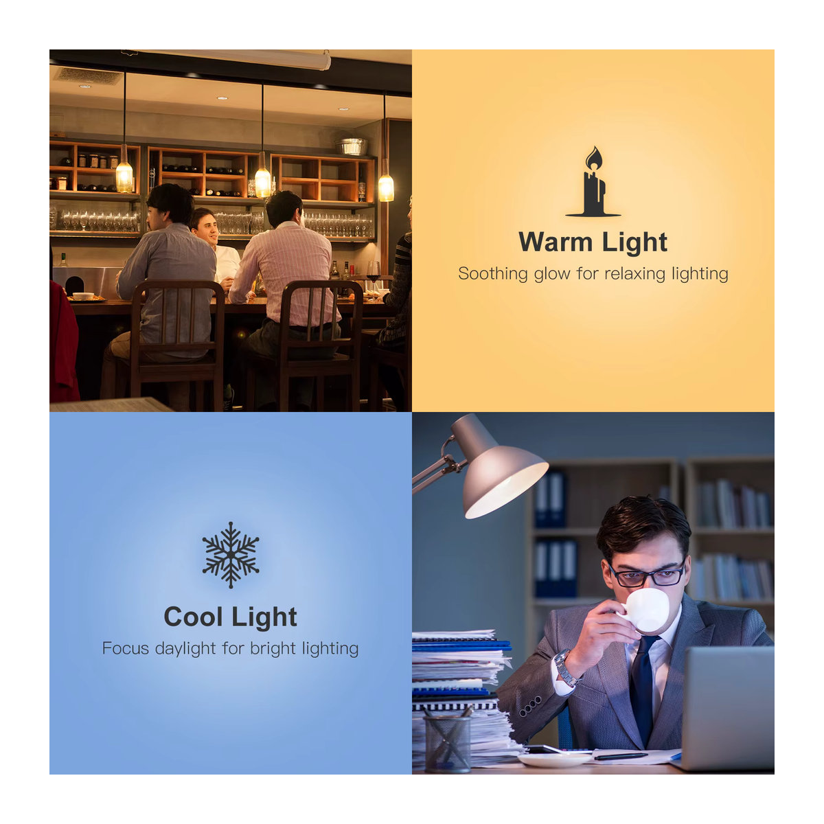 MOES WiFi Smart LED-Glühlampe E27, dimmbar, 7W, 806lm, Weiß, kompatibel mit Tuya Alexa und Google Sprachsteuerung - Bild 3