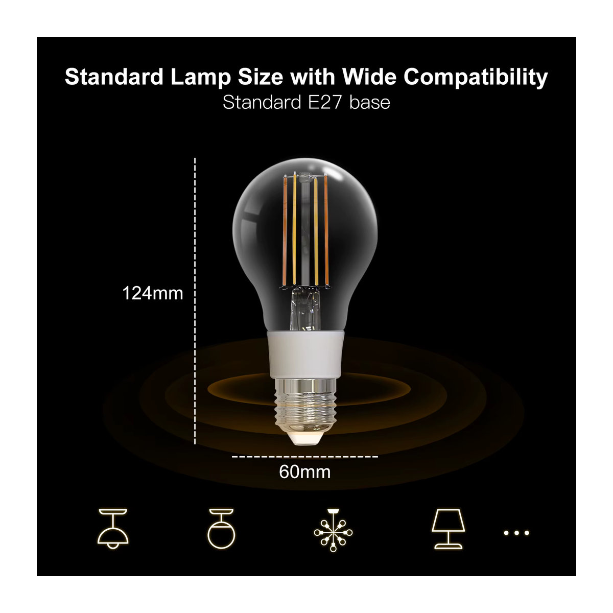 MOES WiFi Smart LED-Glühlampe E27, dimmbar, 7W, 806lm, Weiß, kompatibel mit Tuya Alexa und Google Sprachsteuerung - Bild 5
