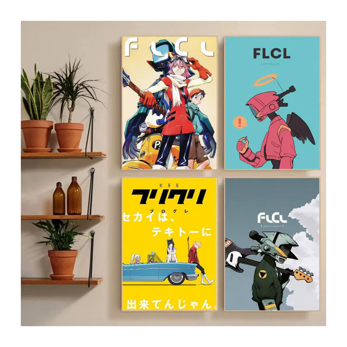 Moetch First Love Cyber Love Flcl Poster Aufkleber, wasserfester Wandkunst Aufkleber aus Papier in Mehrfarbig, rechteckig für Wohnzimmer und Schlafzimmer - Bild 2