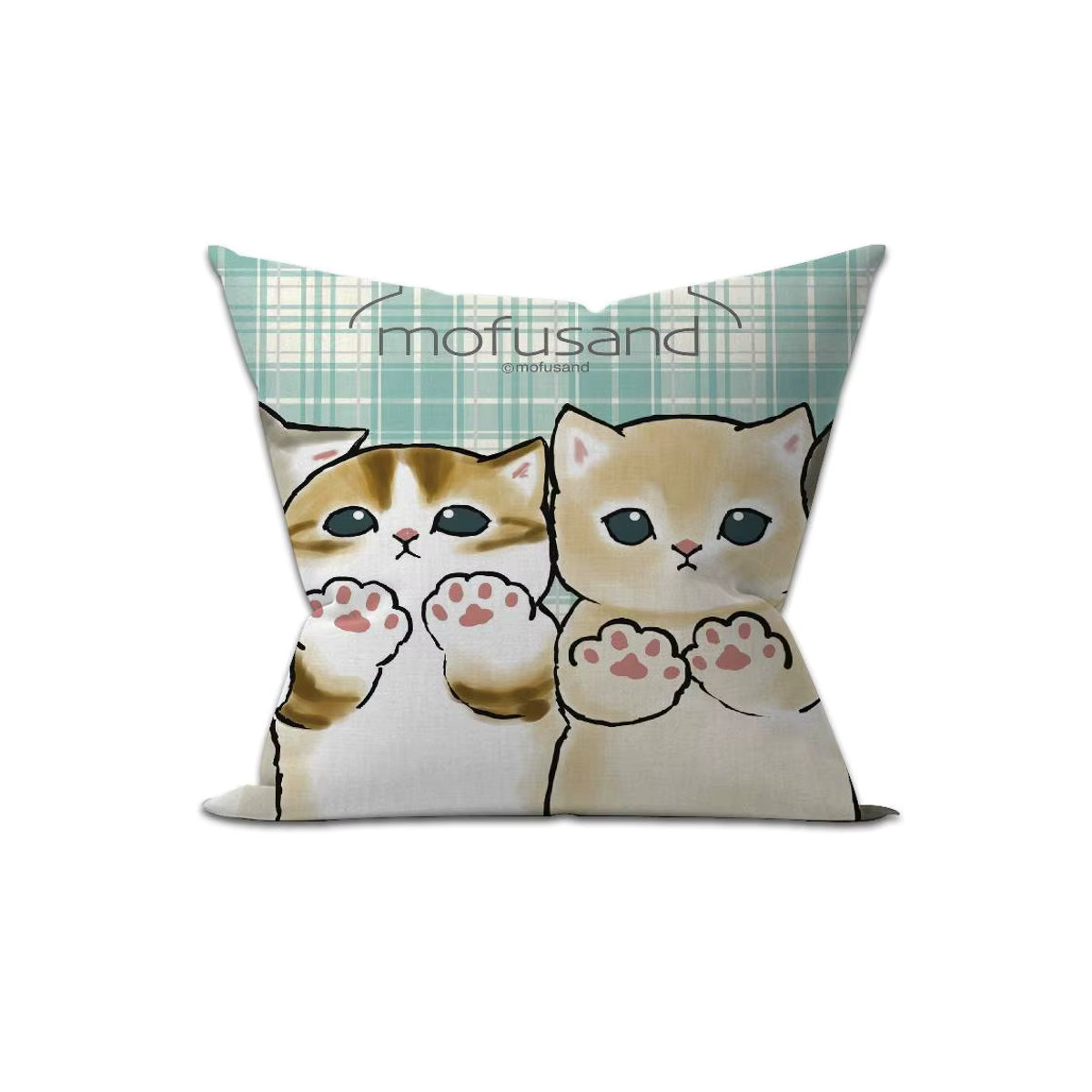 Mofusand Anime Kissenbezug mit lustiger Katze, B/B: 45 x 45 cm - Bild 6