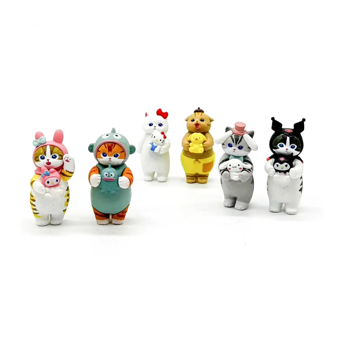 Mofusand Cats Pretend Sanrio Blind Box: Niedliche Tier-Figuren als Auto-Ornamente, mehrfarbig - Bild 2