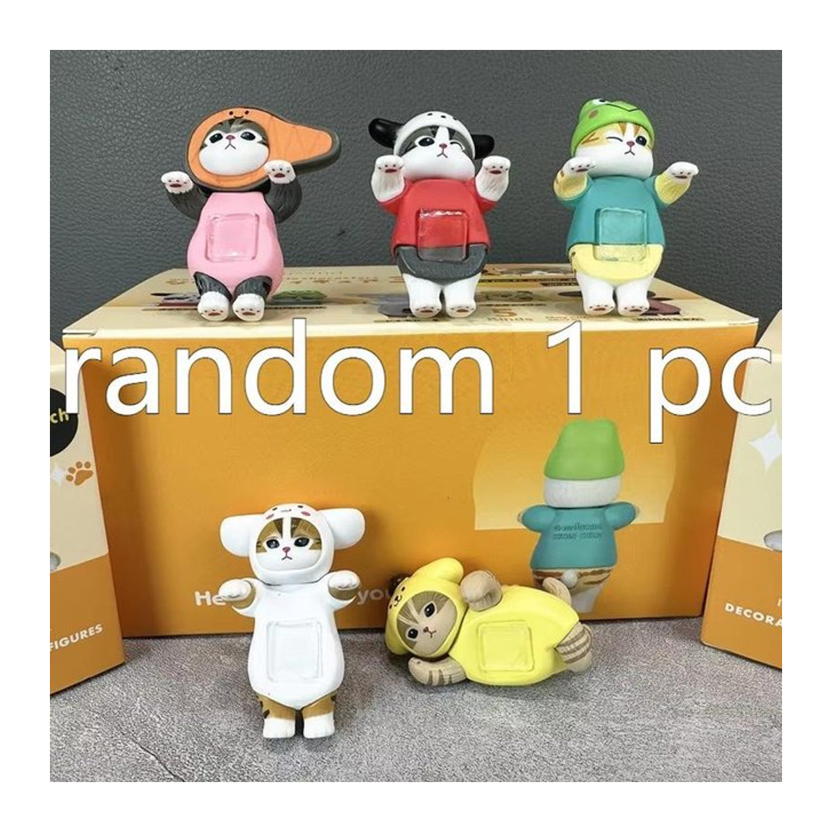 Mofusand Frucht Nyan Gachapon Ananas Katze Blind Box Kawaii Schreibtischdekoration Multicolor - Bild 1