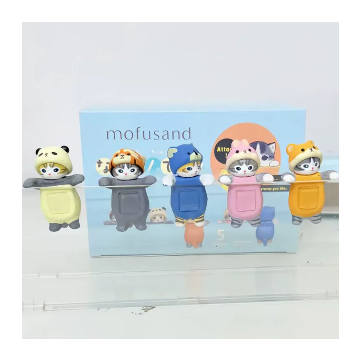 Mofusand Liegefigur Blindbox Dekorative Mini-Figur im Tierkostüm aus Kunststoff, mehrfarbig - Bild 2