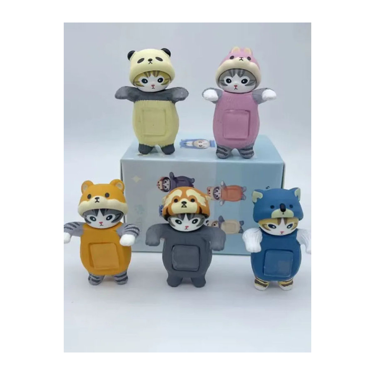 Mofusand Liegefigur Blindbox Dekorative Mini-Figur im Tierkostüm aus Kunststoff, mehrfarbig - Bild 5