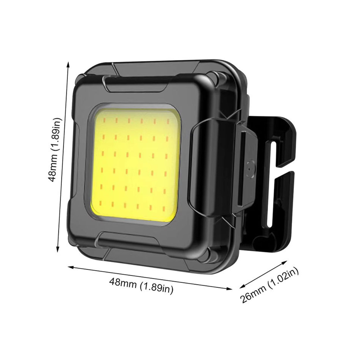 MOJOYCE Mini COB LED Outdoor-Scheinwerfer als multifunktionale USB wiederaufladbare Stirnlampe für Camping, Angeln und Wandern - Bild 6