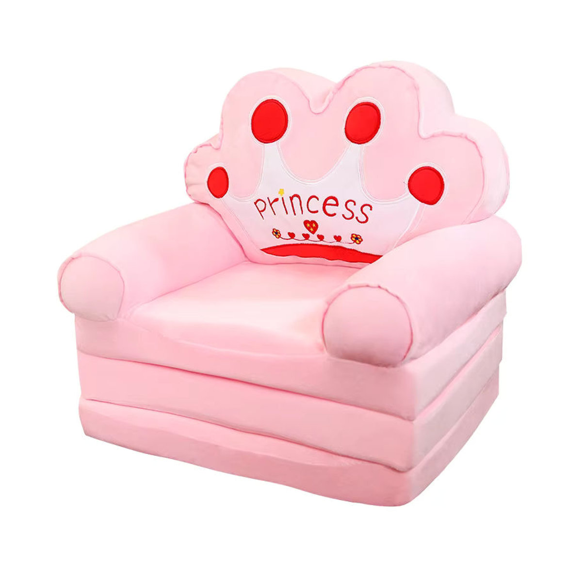MOMO Kinder Sofa aus Samt in Bunt als Klappbares Baby Sofa Bett für Mädchen und Kleinkinder - Bild 3