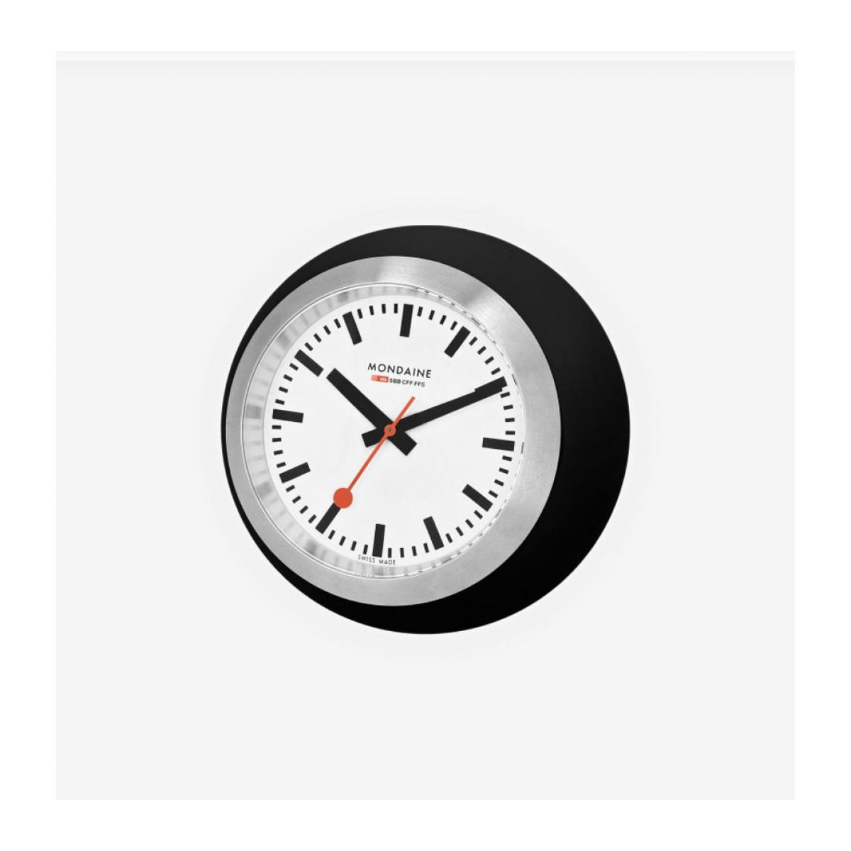 Mondaine Wanduhr A660.30335.16SBO mit analogem Quarzwerk in minimalistischem Design - Bild 3