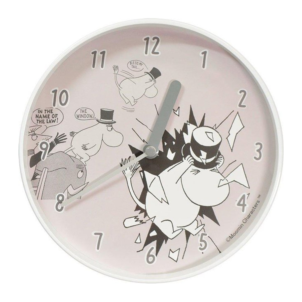 MOOMIN Wanduhr Große Flucht MTP030022, rund, Durchmesser: 20 cm - Bild 1