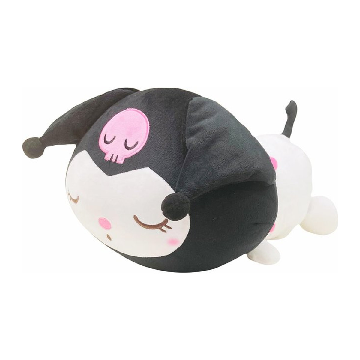 MORIPiLO Sanrio Kuromi Plüsch-Körperkissen aus Mikrofasergewebe, Farbe: Schwarz, Größe: 45 cm - Bild 1