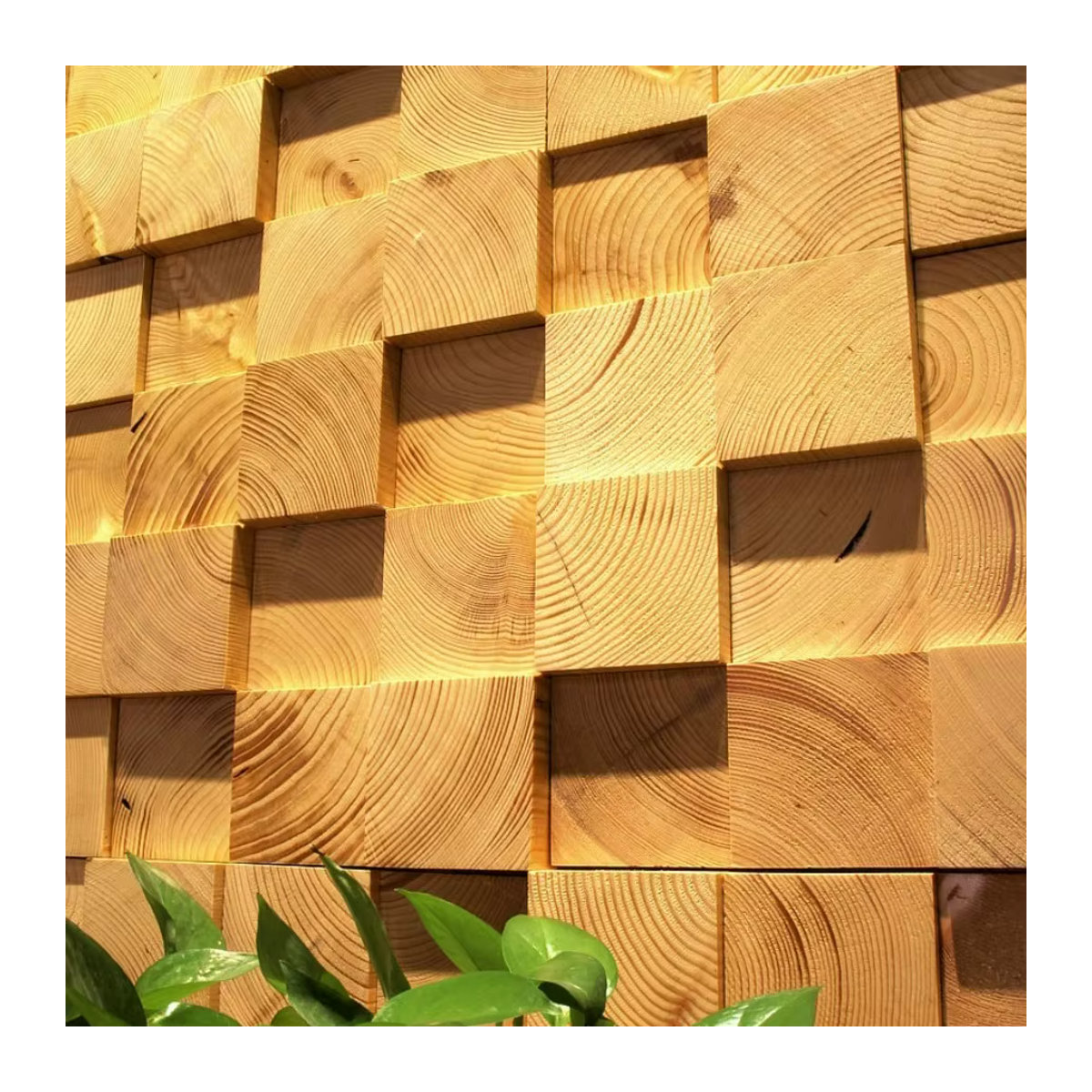 Mosecor Massivholz Mosaik Wanddekoration im europäischen Stil für Wohnzimmer und Schlafzimmer - Bild 3