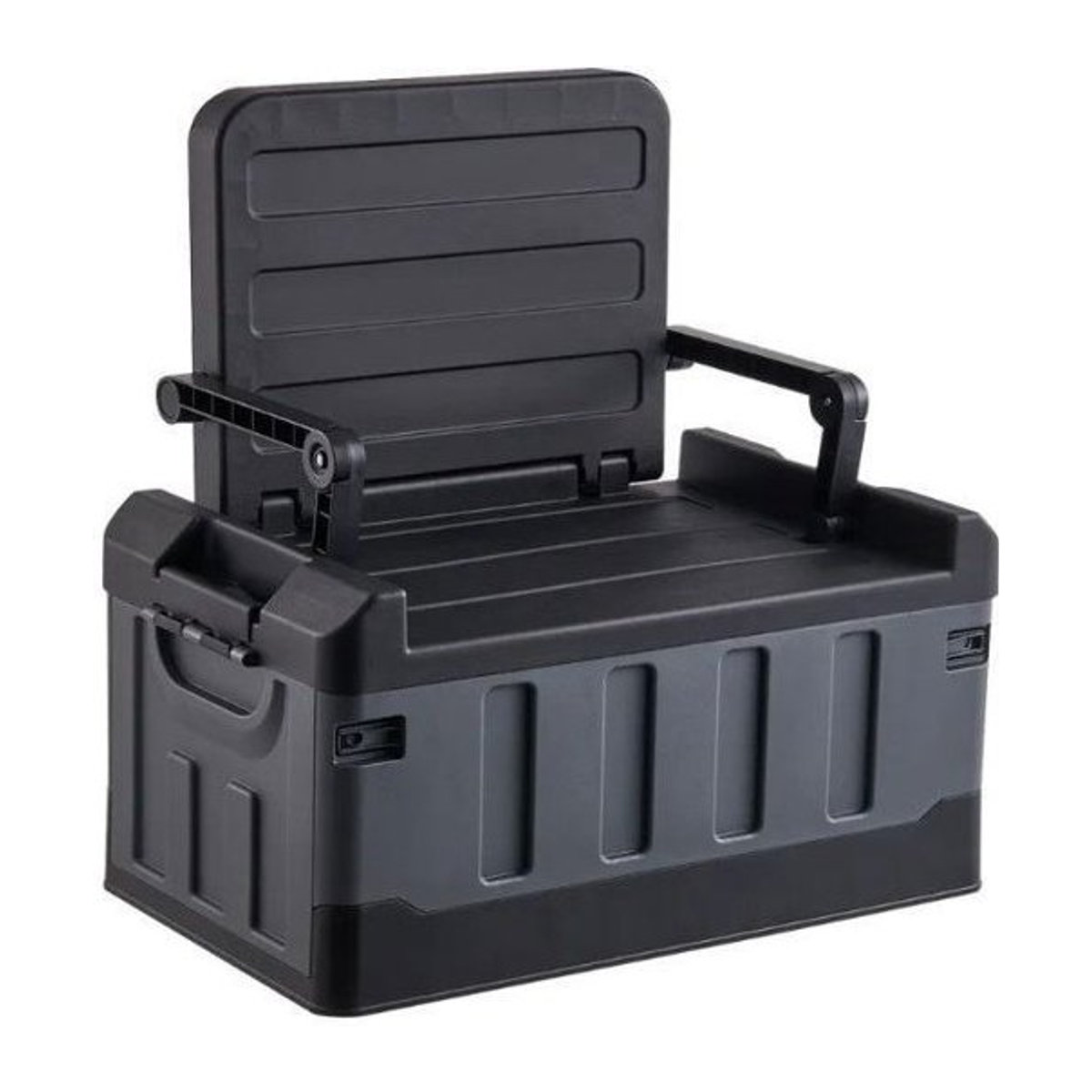 Motea.com 2-in-1 Aufbewahrungsbox und Sitz AS9, Schwarz, B: 58 cm, T: 34 cm, H: 65 cm - Bild 1