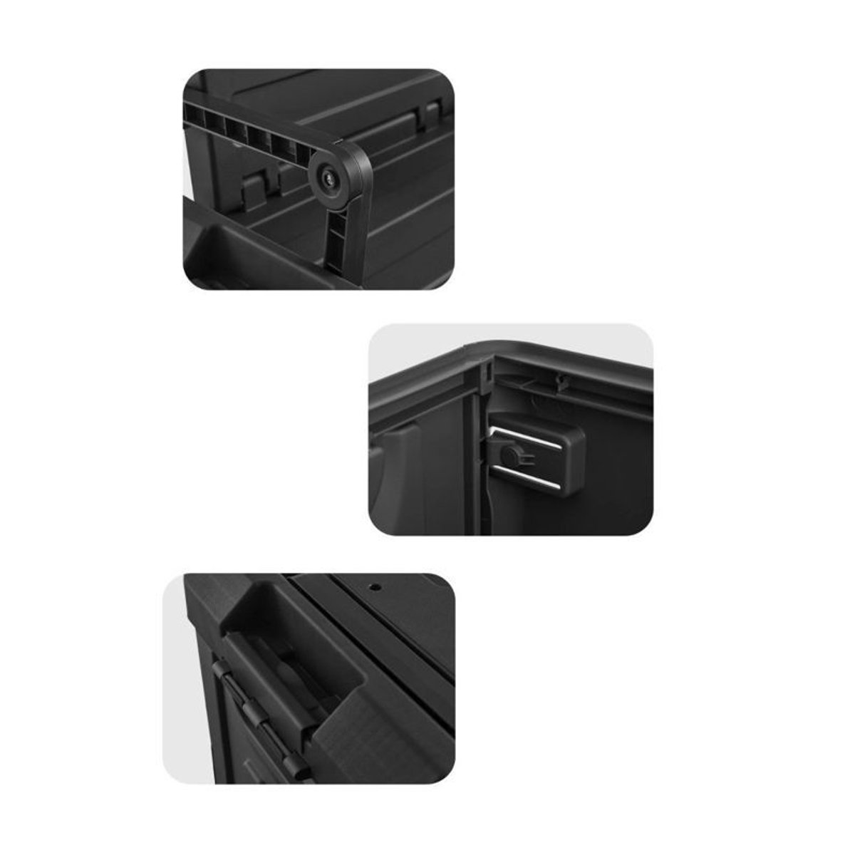 Motea.com 2-in-1 Aufbewahrungsbox und Sitz AS9, Schwarz, B: 58 cm, T: 34 cm, H: 65 cm - Bild 2