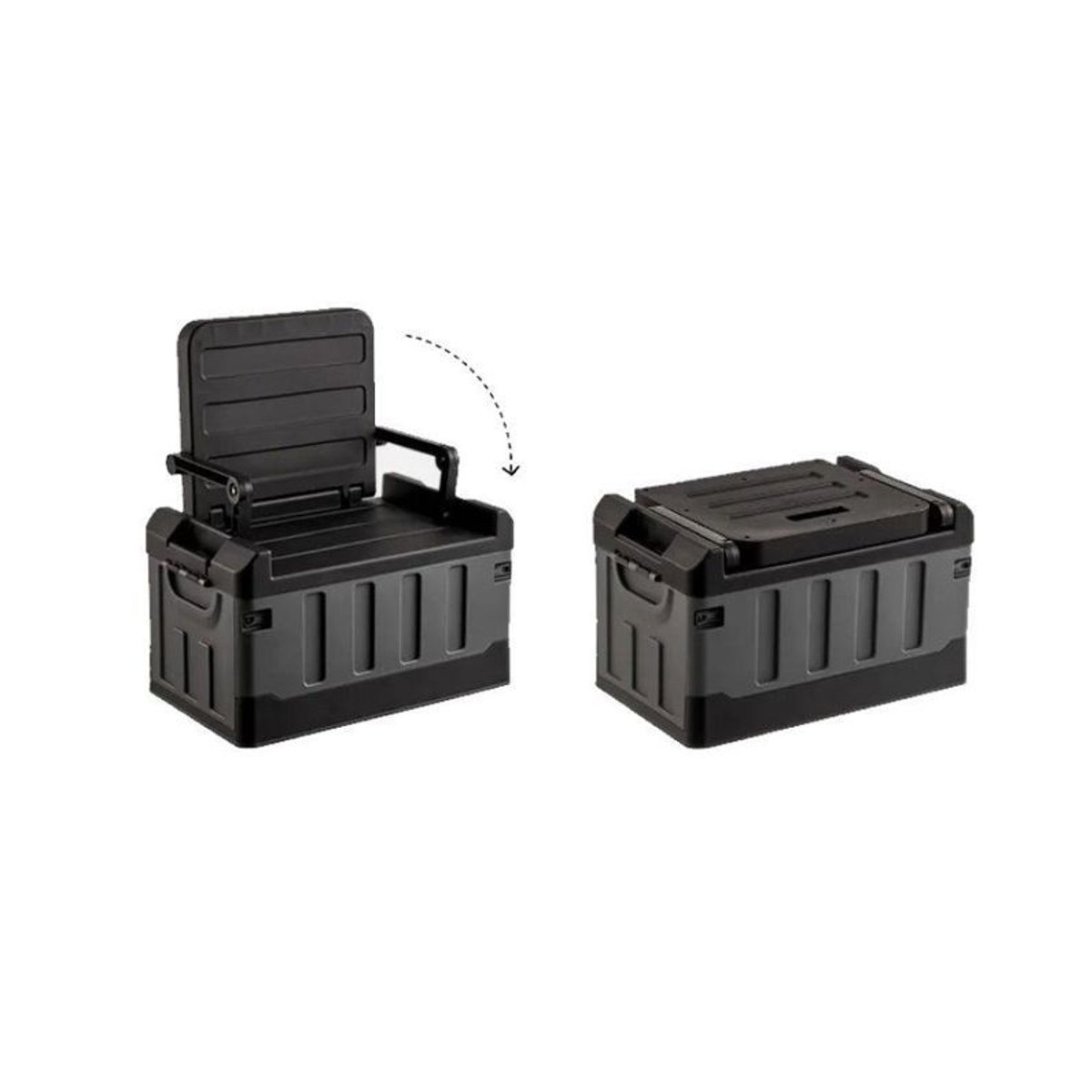 Motea.com 2-in-1 Aufbewahrungsbox und Sitz AS9, Schwarz, B: 58 cm, T: 34 cm, H: 65 cm - Bild 3