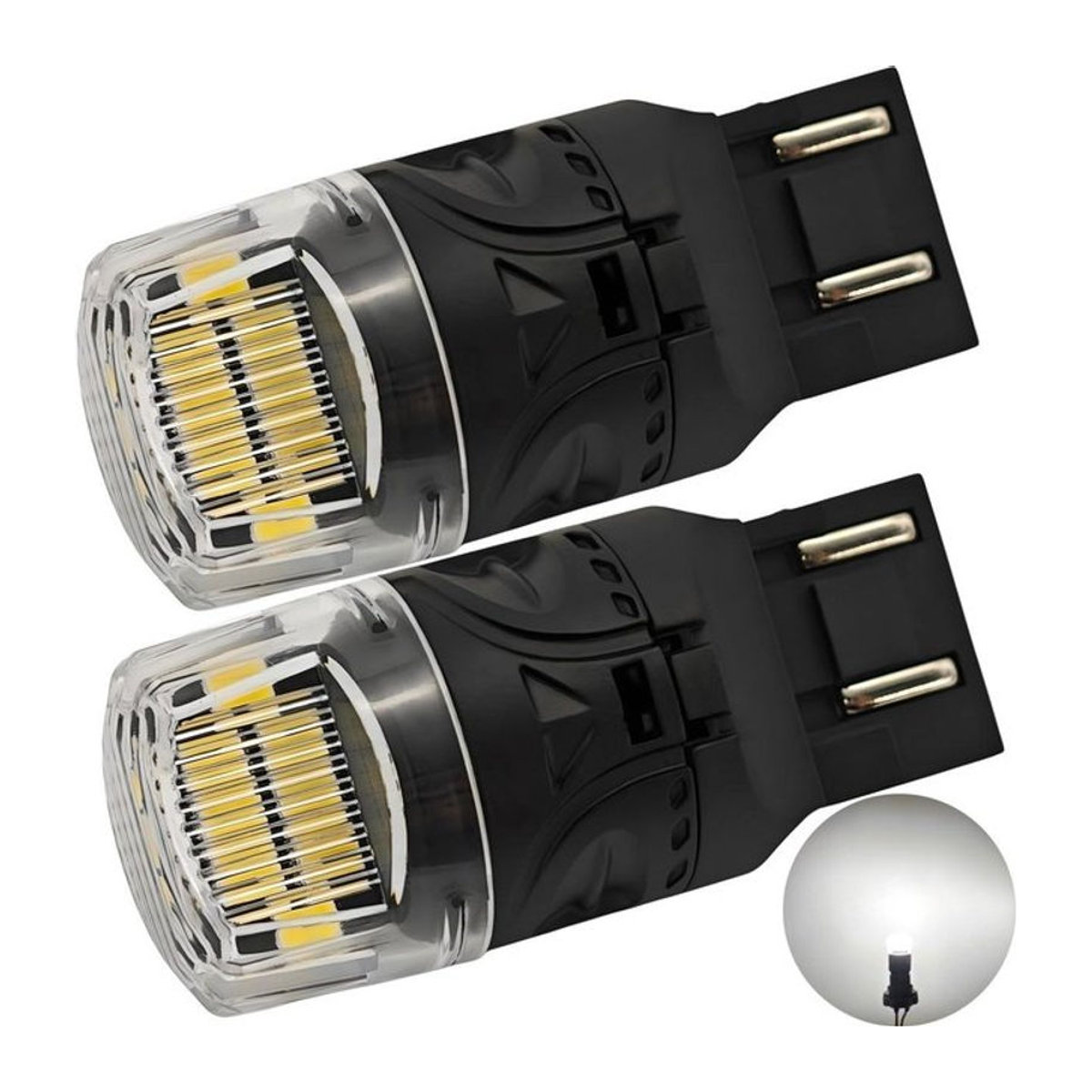 motoLEDy 2 Stück W21/5W 7443 LED Birnen 12V CANBUS 1800lm Kaltweiß Off-Road - Bild 1