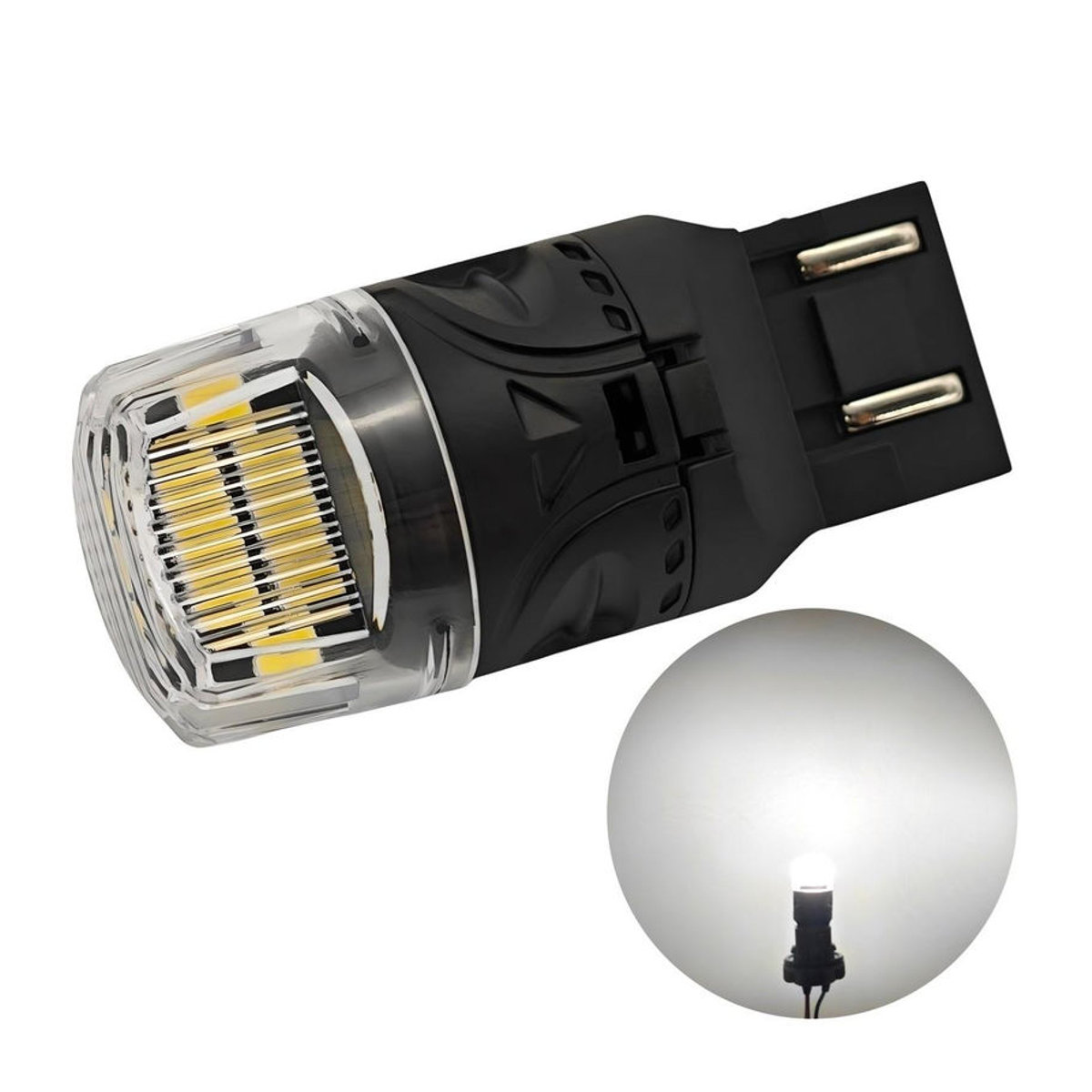 motoLEDy 2 Stück W21/5W 7443 LED Birnen 12V CANBUS 1800lm Kaltweiß Off-Road - Bild 2