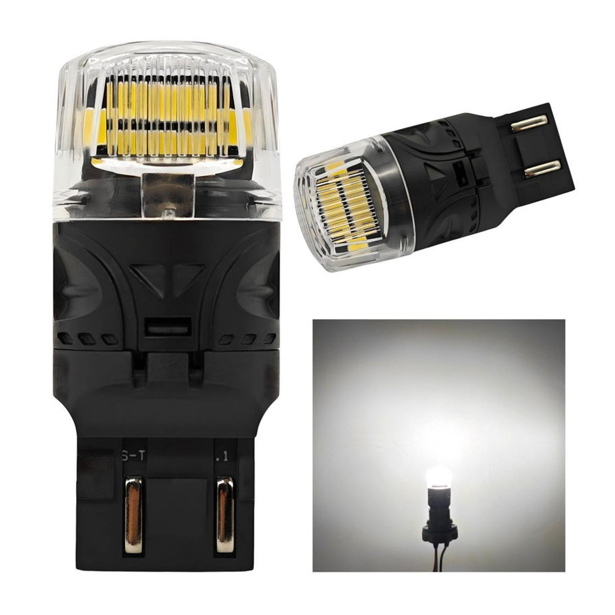motoLEDy 2 Stück W21/5W 7443 LED Birnen 12V CANBUS 1800lm Kaltweiß Off-Road - Bild 3