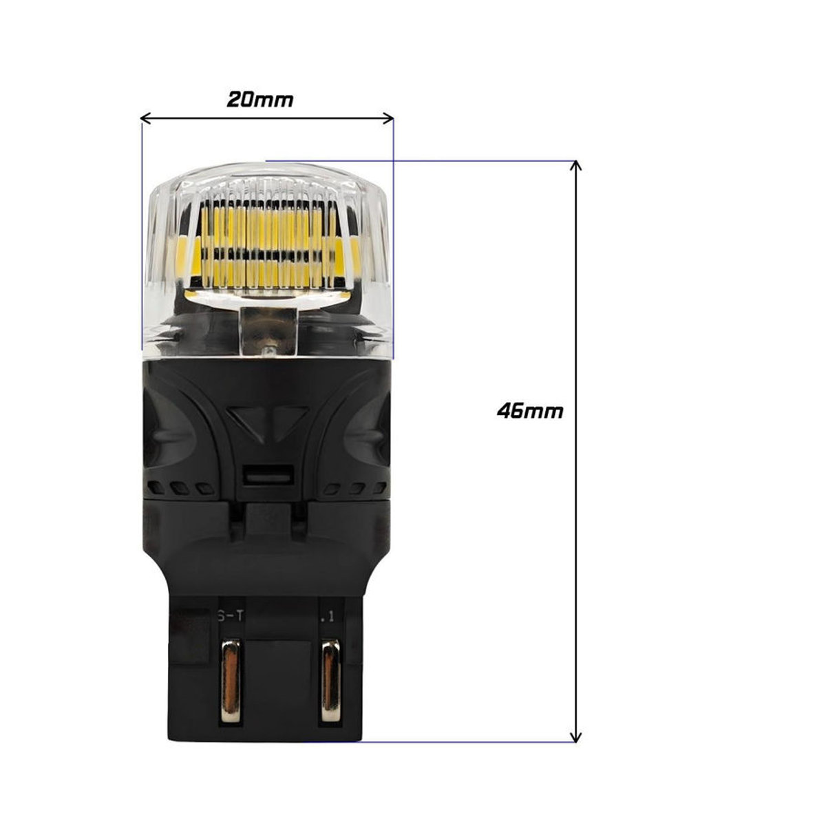 motoLEDy 2 Stück W21/5W 7443 LED Birnen 12V CANBUS 1800lm Kaltweiß Off-Road - Bild 4