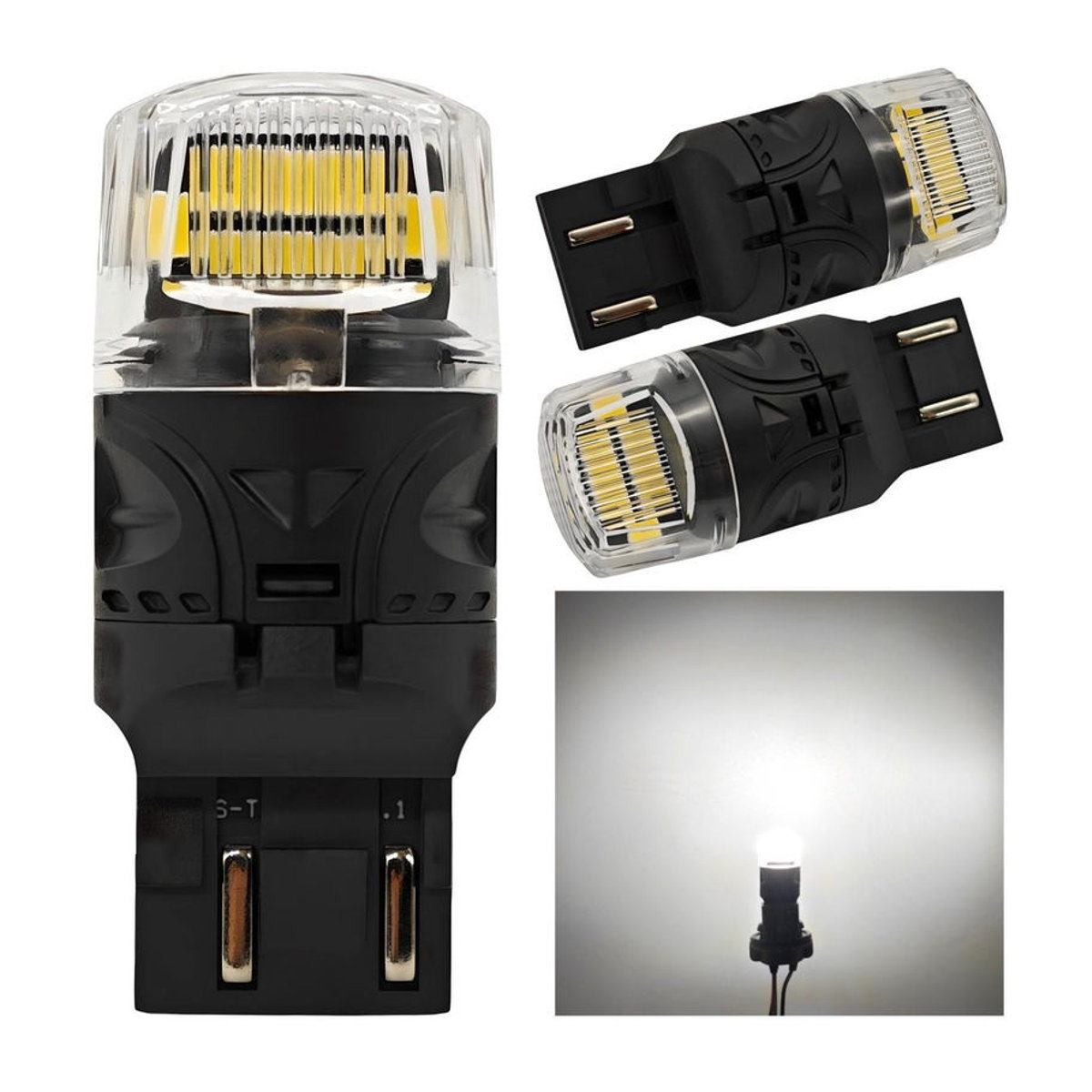 motoLEDy 2 Stück W21/5W 7443 LED Birnen 12V CANBUS 1800lm Kaltweiß Off-Road - Bild 10