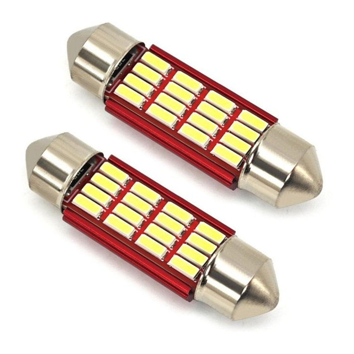 motoLEDy 2er Set C5W C10W LED Birnen 39mm SV8.5 12V CANBUS Kaltweiß für Off-Road Anwendungen - Bild 1