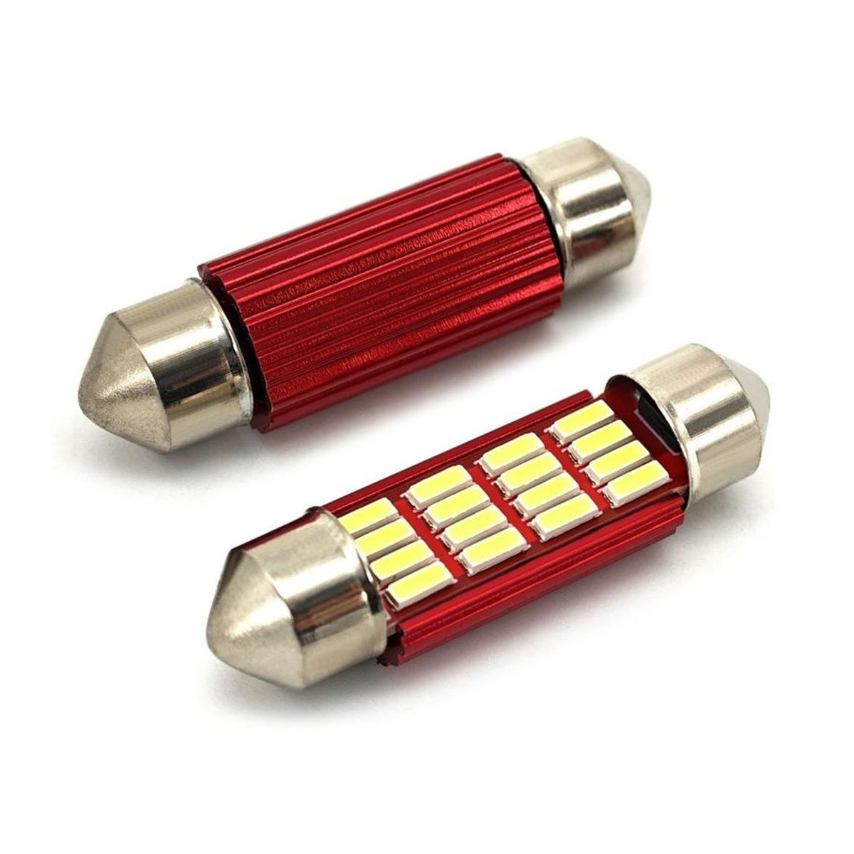 motoLEDy 2er Set C5W C10W LED Birnen 39mm SV8.5 12V CANBUS Kaltweiß für Off-Road Anwendungen - Bild 3