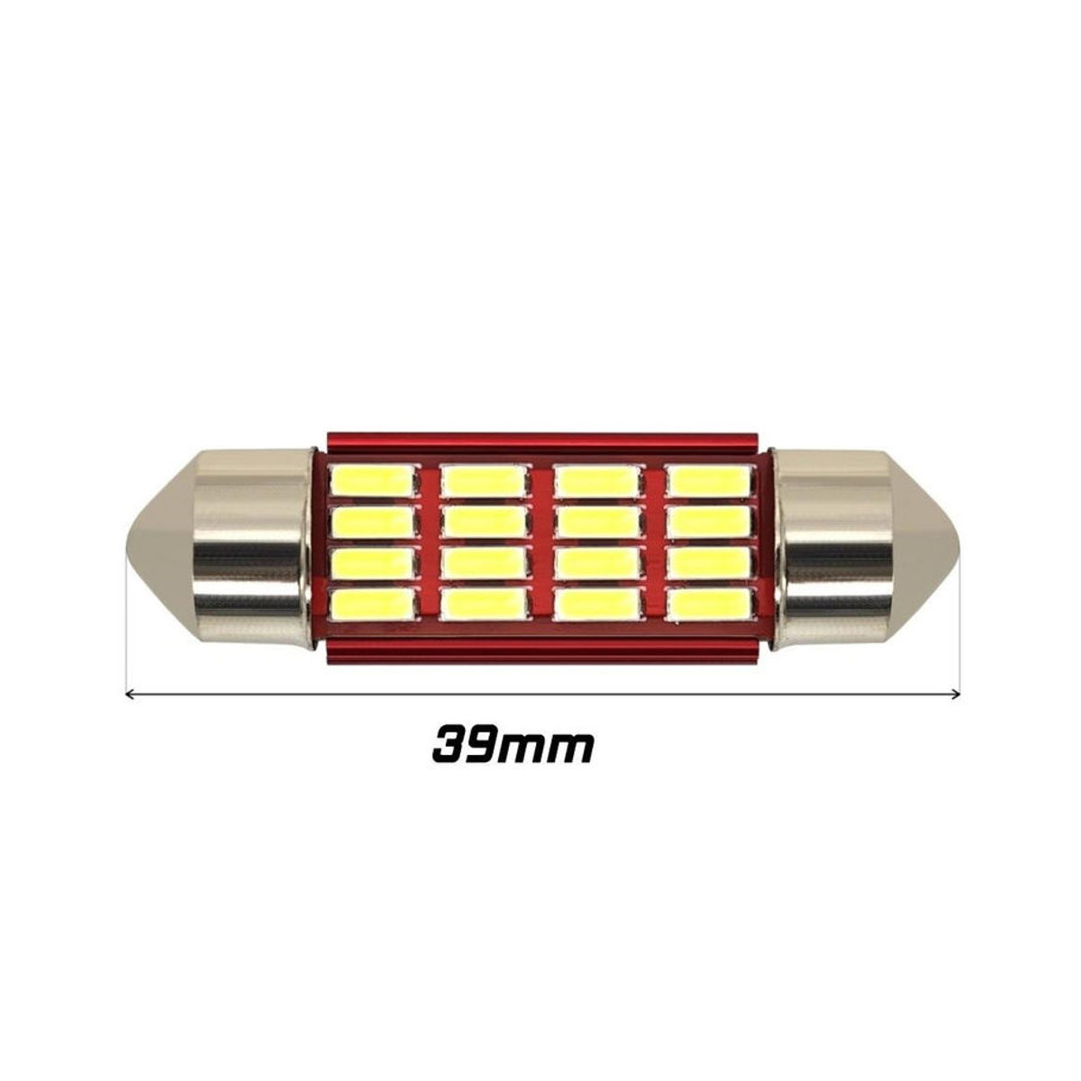 motoLEDy 2er Set C5W C10W LED Birnen 39mm SV8.5 12V CANBUS Kaltweiß für Off-Road Anwendungen - Bild 7