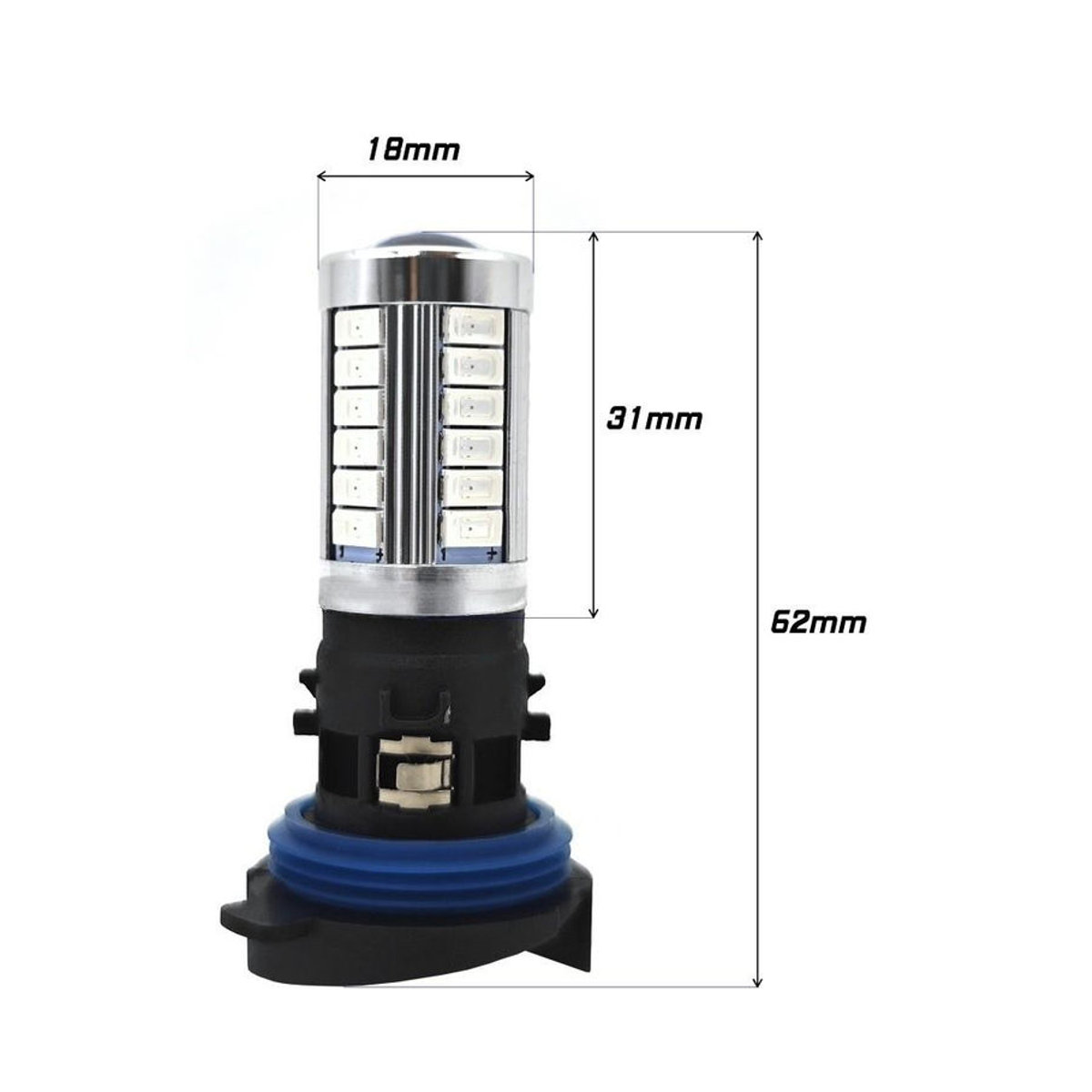 motoLEDy 2er Set HP24W LED Piercing Lampen Rot 12-24V CANBUS für Off-Road - Bild 4