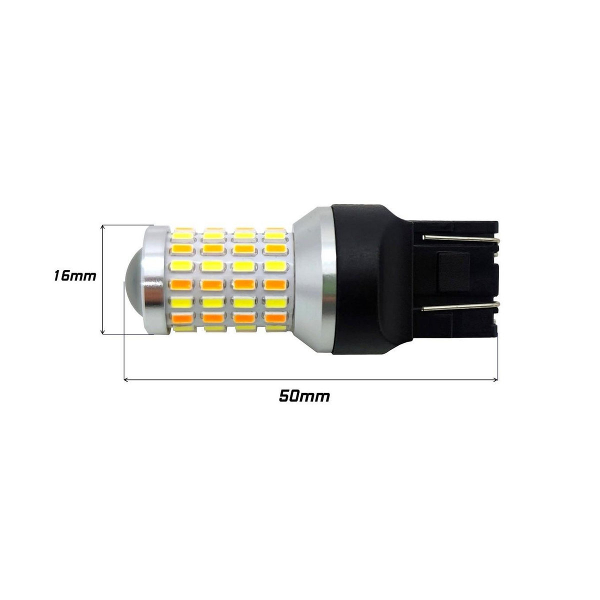 motoLEDy 2er Set LED-Lampen 7443 12V CANBUS zweifarbig Weiß-Orange für Off-Road Fahrzeuge - Bild 6