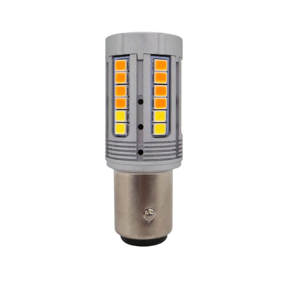 motoLEDy 2er Set P21/5W LED BAY15D Birnen 12-24V Weiß-Orange für Off-Road Anwendungen - Bild 3