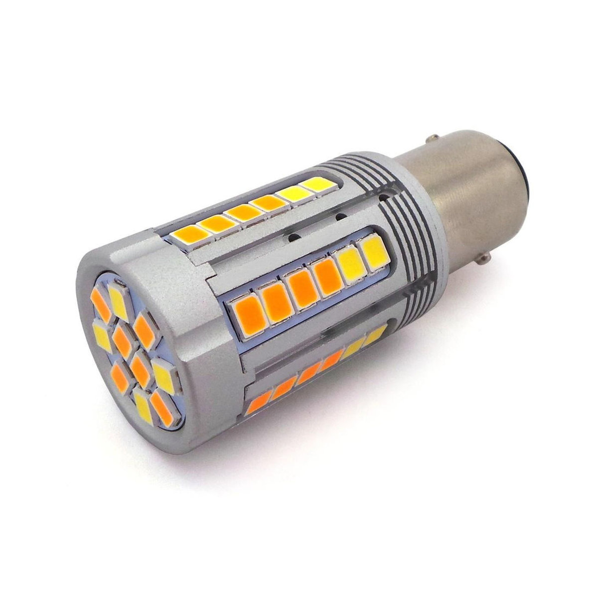 motoLEDy 2er Set P21/5W LED BAY15D Birnen 12-24V Weiß-Orange für Off-Road Anwendungen - Bild 6