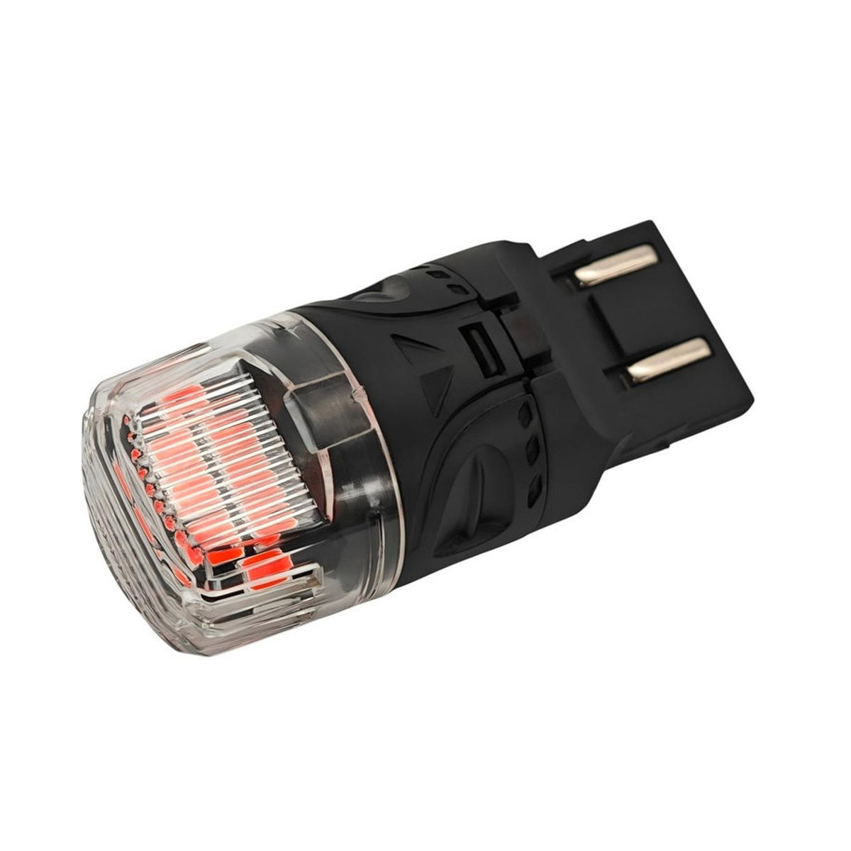 motoLEDy 2er Set W21/5W LED Birnen 7443 12V CANBUS 1800lm Rot Off-Road - Bild 2