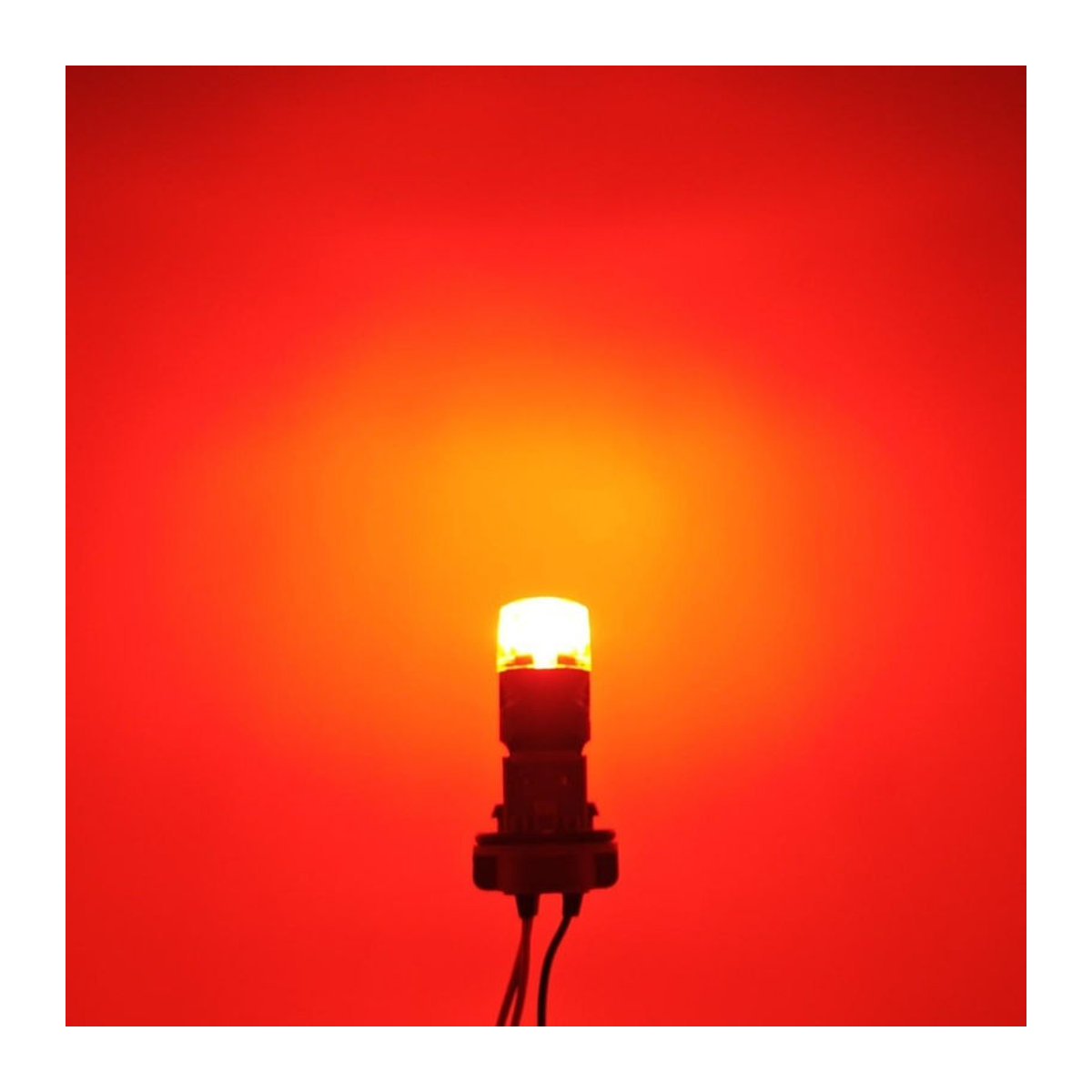 motoLEDy 2er Set W21/5W LED Birnen 7443 12V CANBUS 1800lm Rot Off-Road - Bild 4