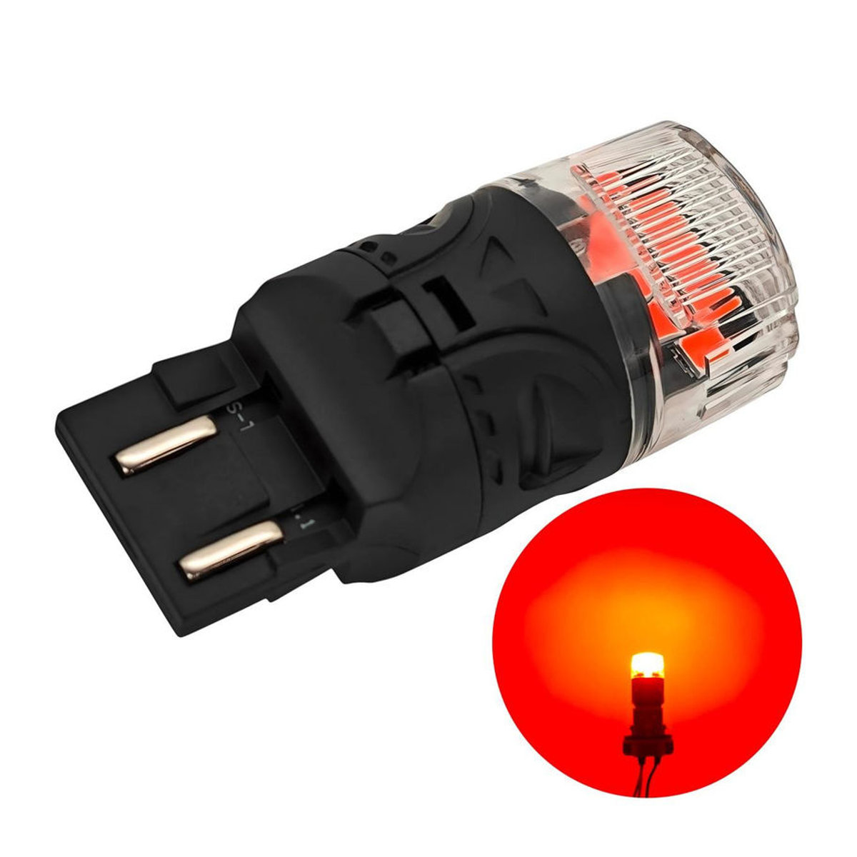 motoLEDy 2er Set W21/5W LED Birnen 7443 12V CANBUS 1800lm Rot Off-Road - Bild 10