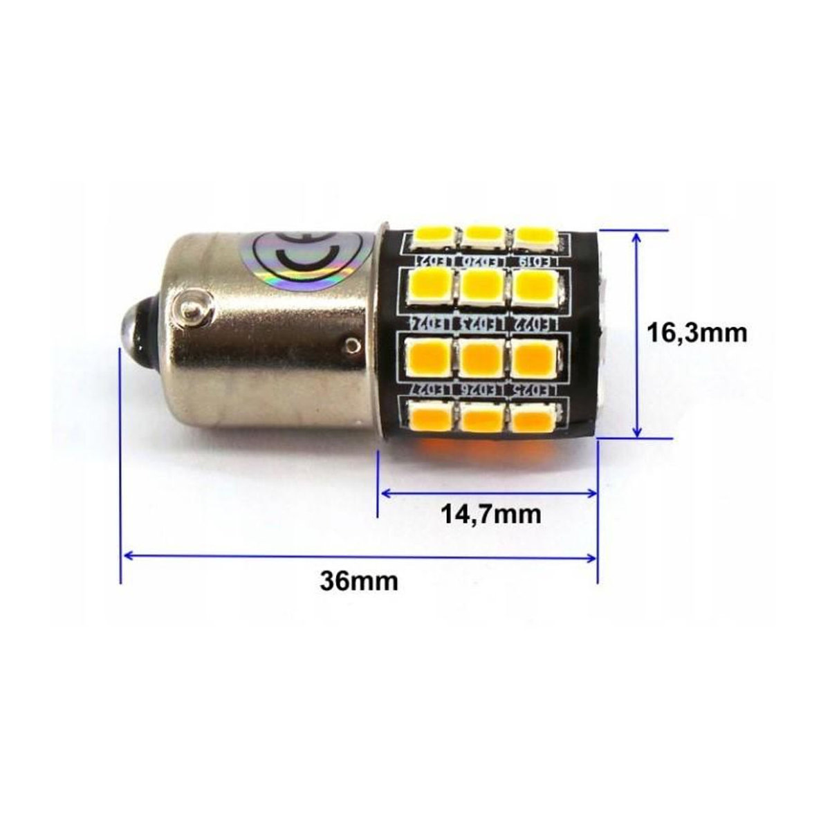 motoLEDy BA15D LED-Lampen Set 2 Stück, 1100lm, 12-18V, CANBUS, Kaltweiß, Off-Road - Bild 2