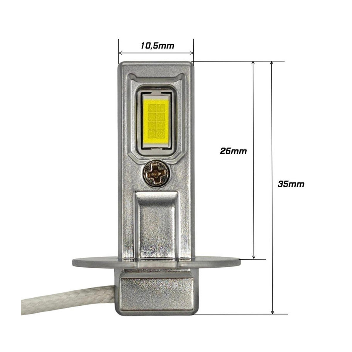motoLEDy H3 LED Lampen Set 2 Stück, 5000lm, Kaltweiß, CANBUS, 9V-16V für Off-Road - Bild 2