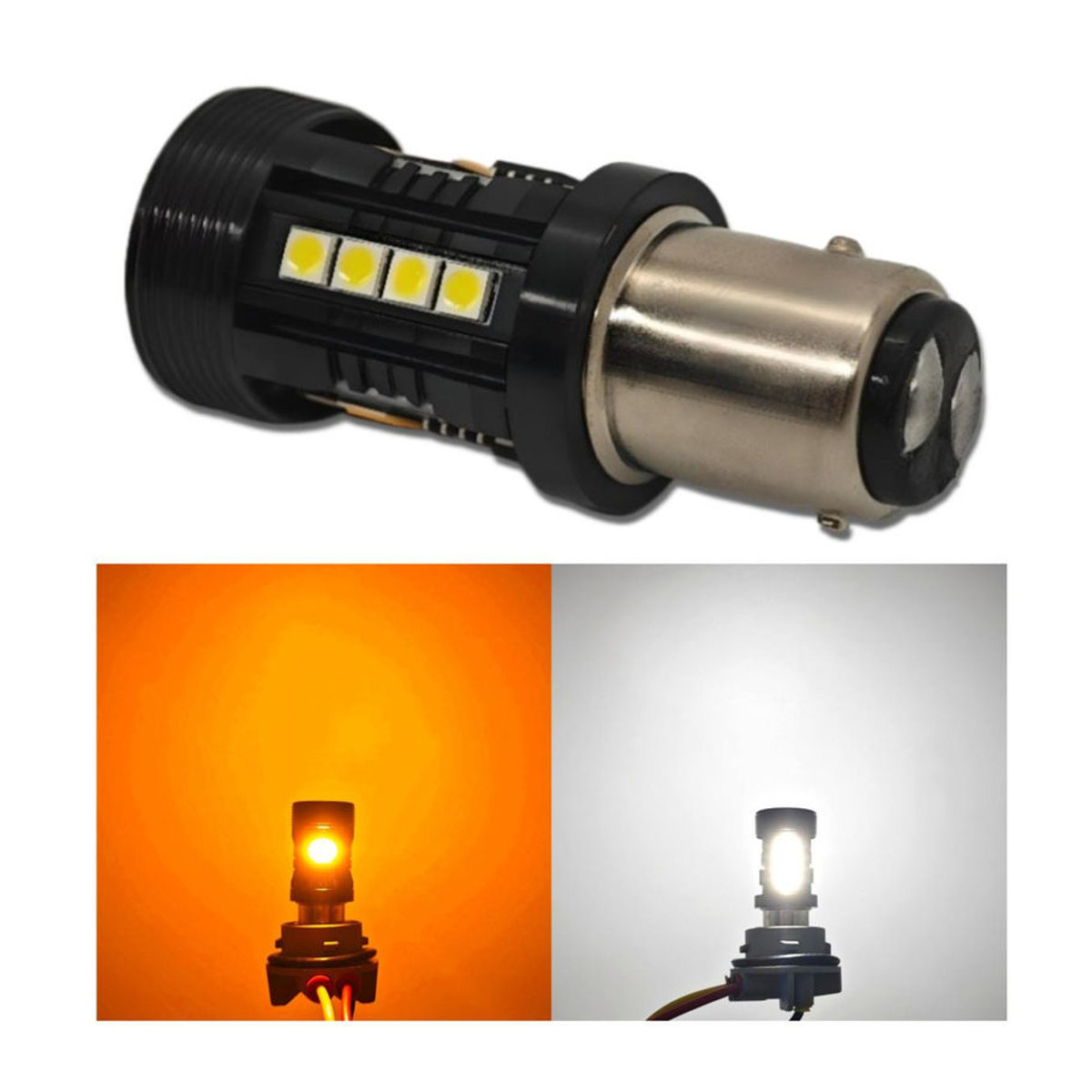 motoLEDy P21/5W LED-Birnen 1157 12V Set mit zwei Farben in Kaltweiß für Off-Road Anwendungen, 2 Stück - Bild 13
